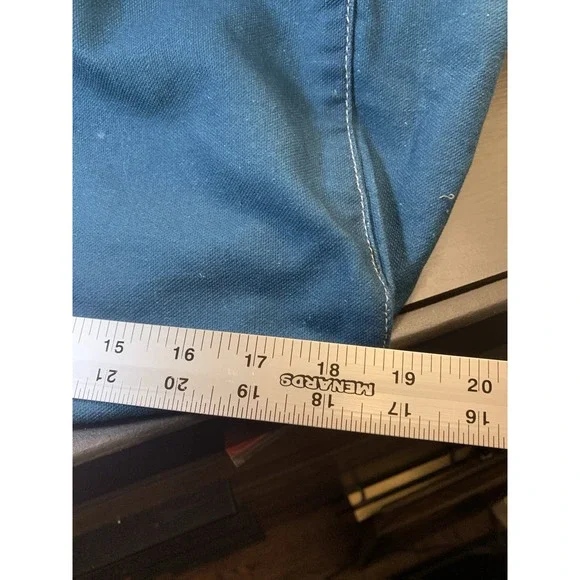 Athleta Tote Bag Gym‎ Blue Ombre Large Canvas Shopping Bag 18x13 Travel Open - Picture 10 of 12